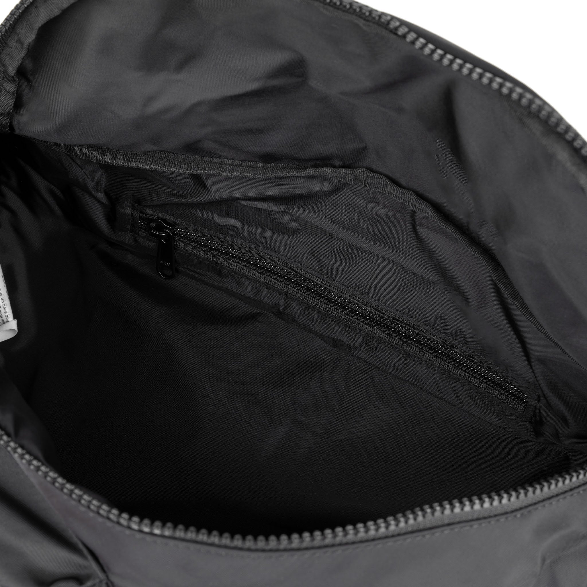 All Black Oval Crossbody Bag in Black - Image 4