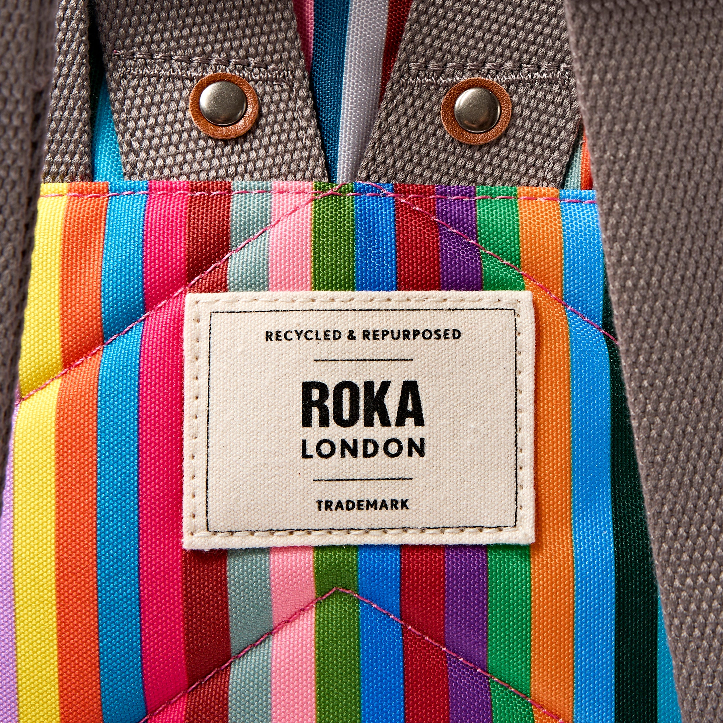 Bantry Backpack in Multi Stripe - Image 7