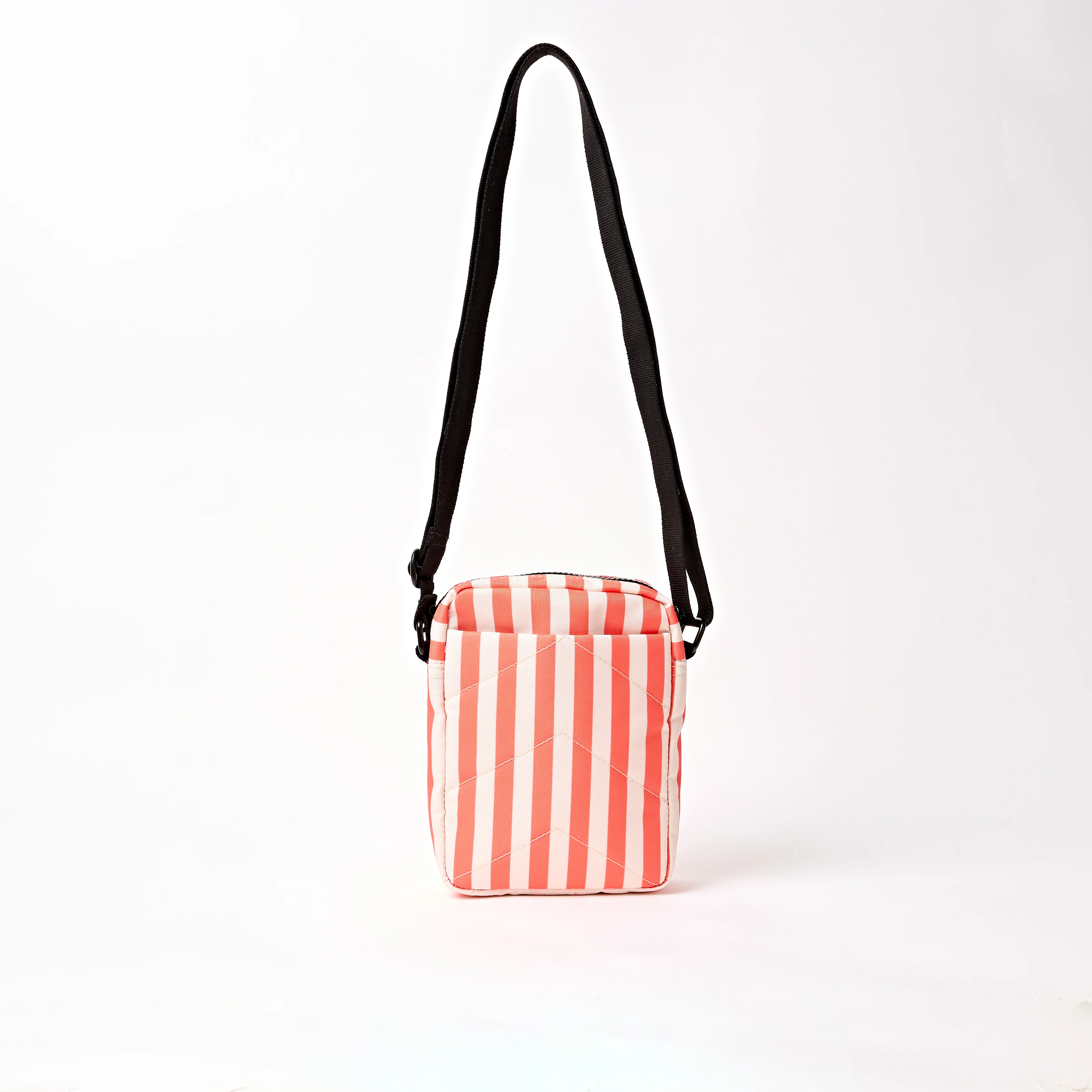Bond Pocket Crossbody Bag in Coral Stripe - Image 4