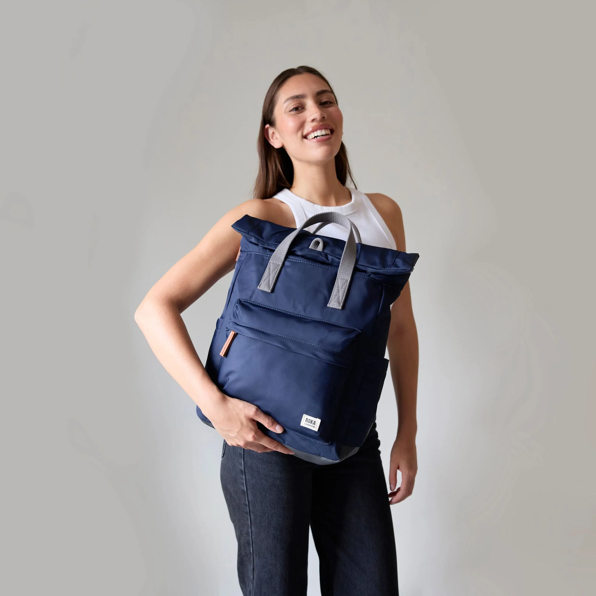 Canfield Roll Top Backpack in Indigo Tonal - Image 8