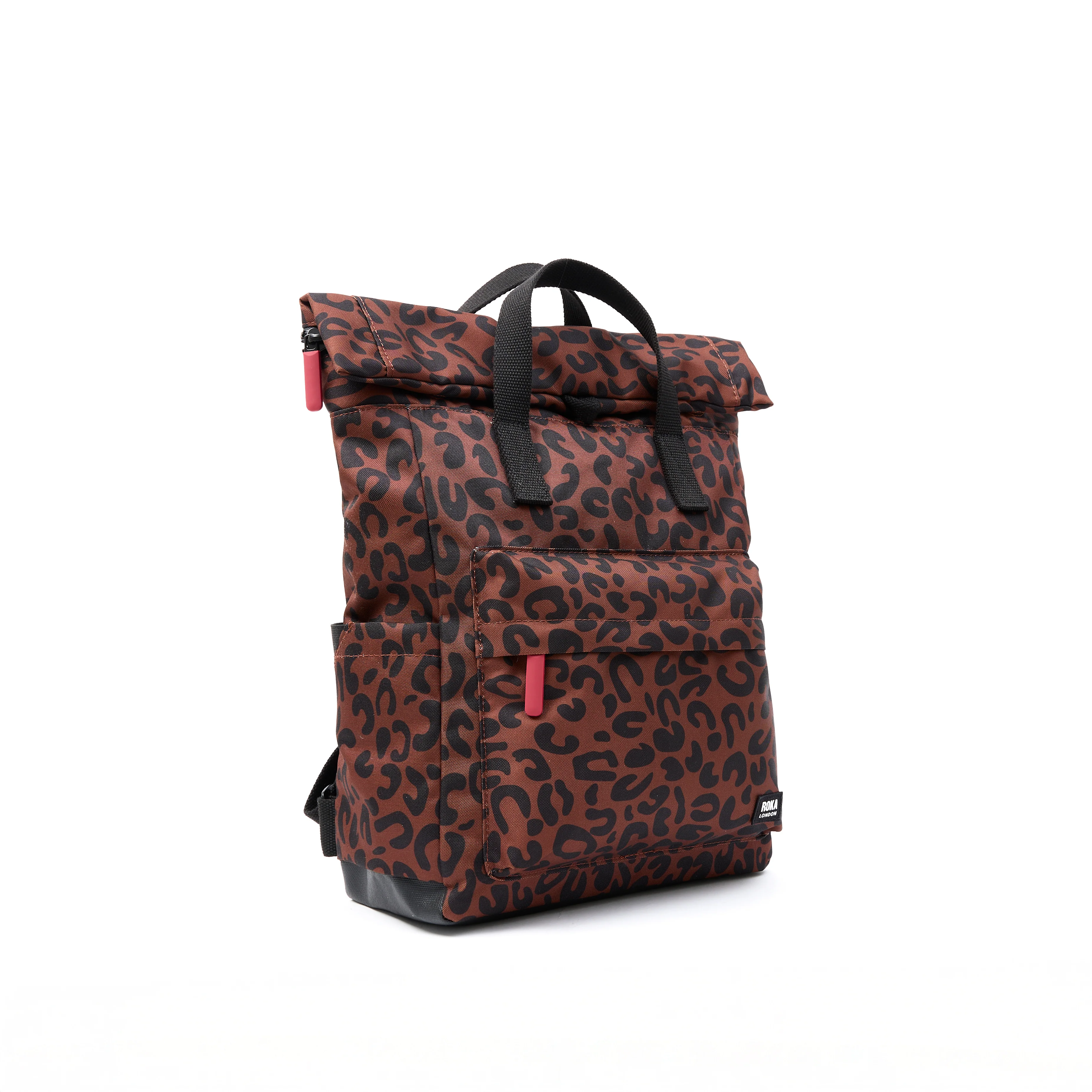 Canfield Roll Top Backpack in Scarlet Leopard - Image 2