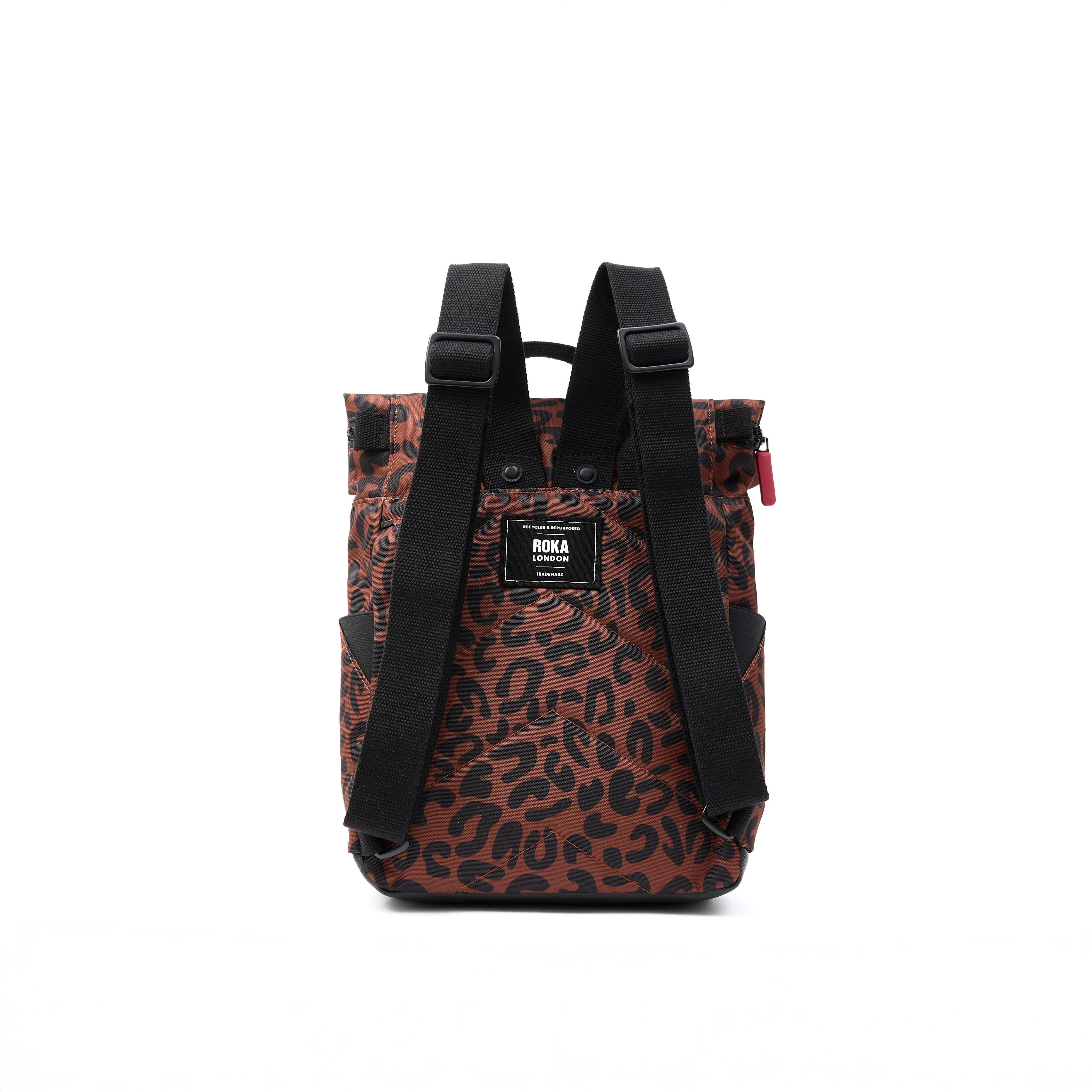 Canfield Roll Top Backpack in Scarlet Leopard - Image 9