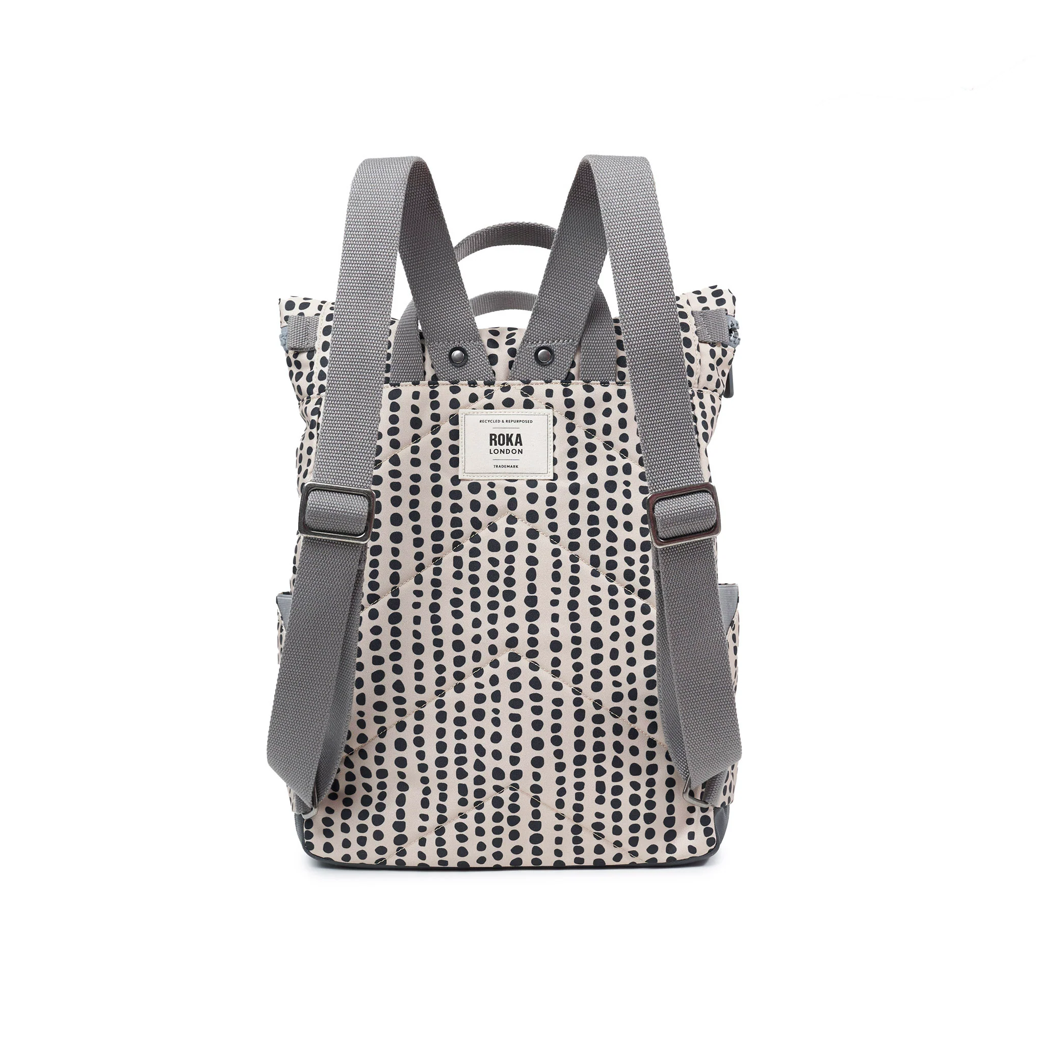 Canfield Roll Top Backpack in Linear Dot - Image 3