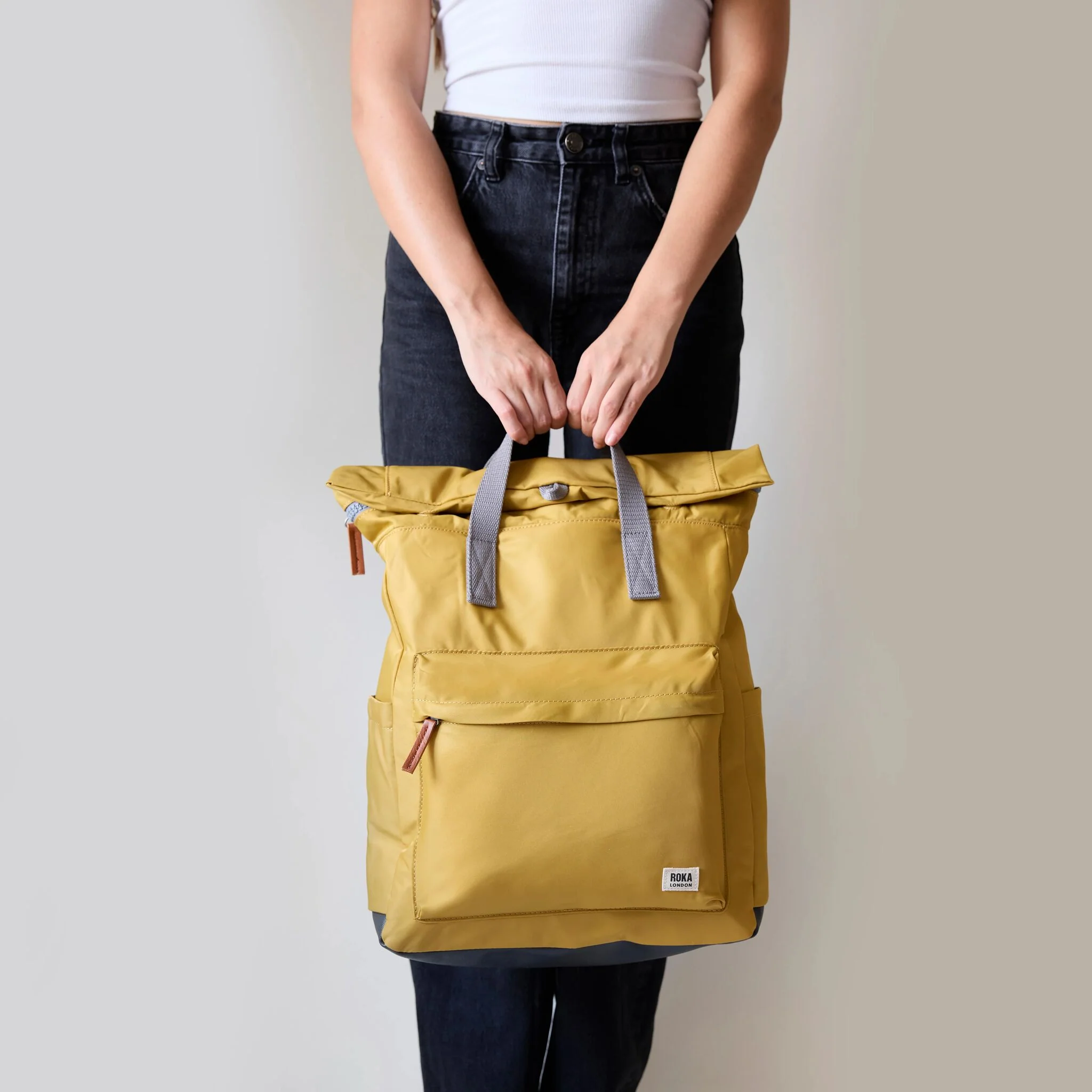 Canfield Roll Top Backpack in Avocado - Image 14