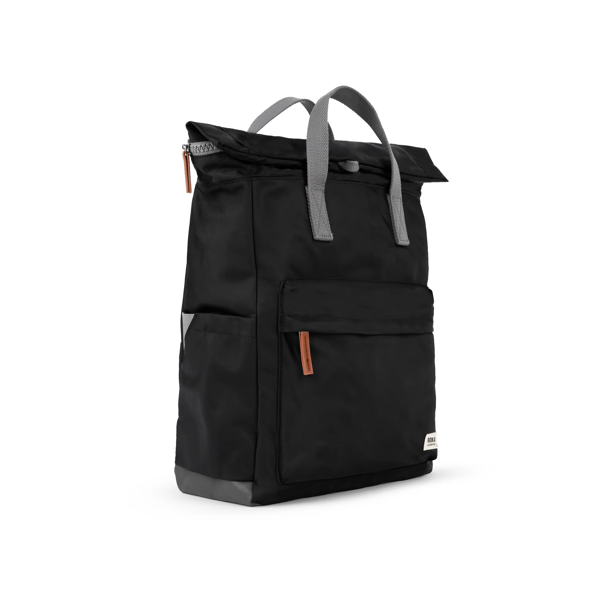 Canfield Roll Top Backpack in Black - Image 11