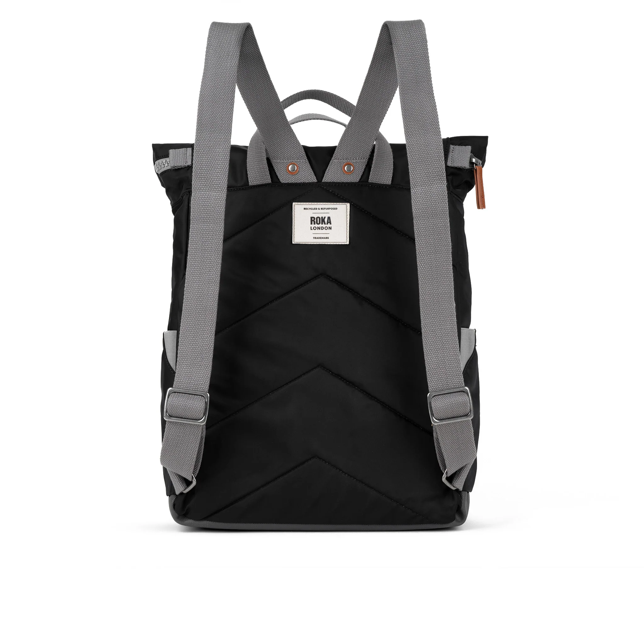 Canfield Roll Top Backpack in Black - Image 12