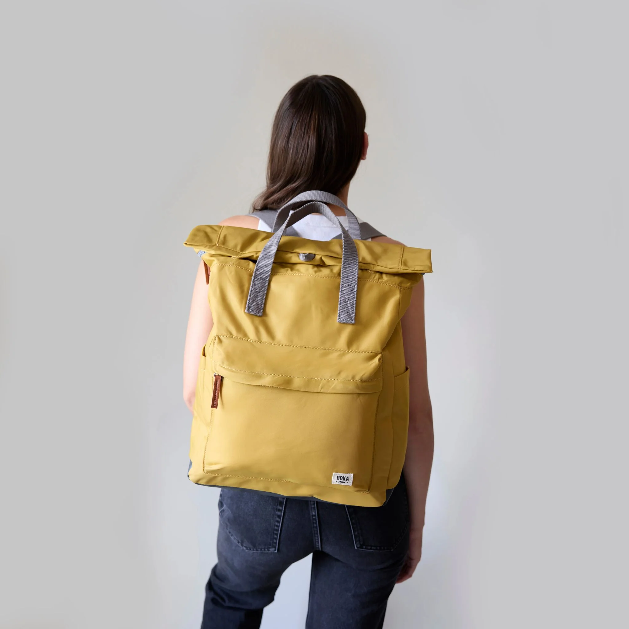 Canfield Roll Top Backpack in Black - Image 16