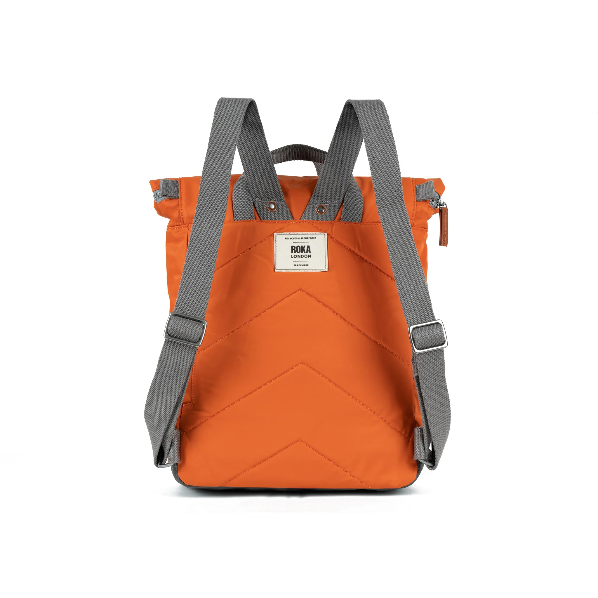 Canfield Roll Top Backpack in Burnt Orange - Image 3