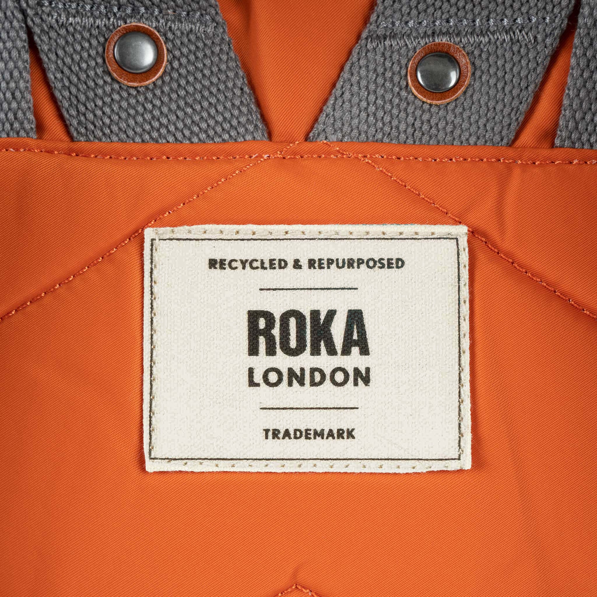 Canfield Roll Top Backpack in Burnt Orange - Image 7