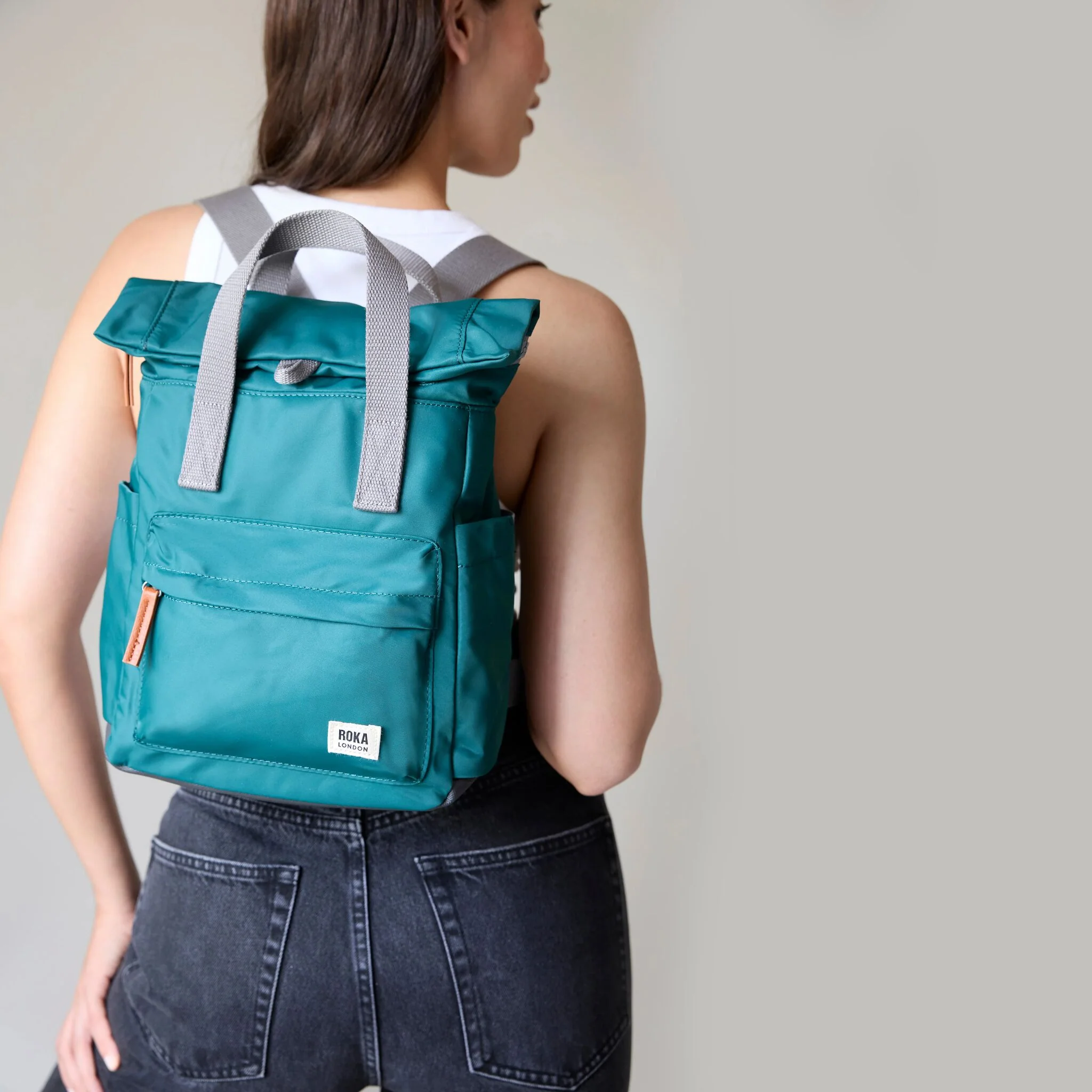 Canfield Roll Top Backpack in Cranberry - Image 14