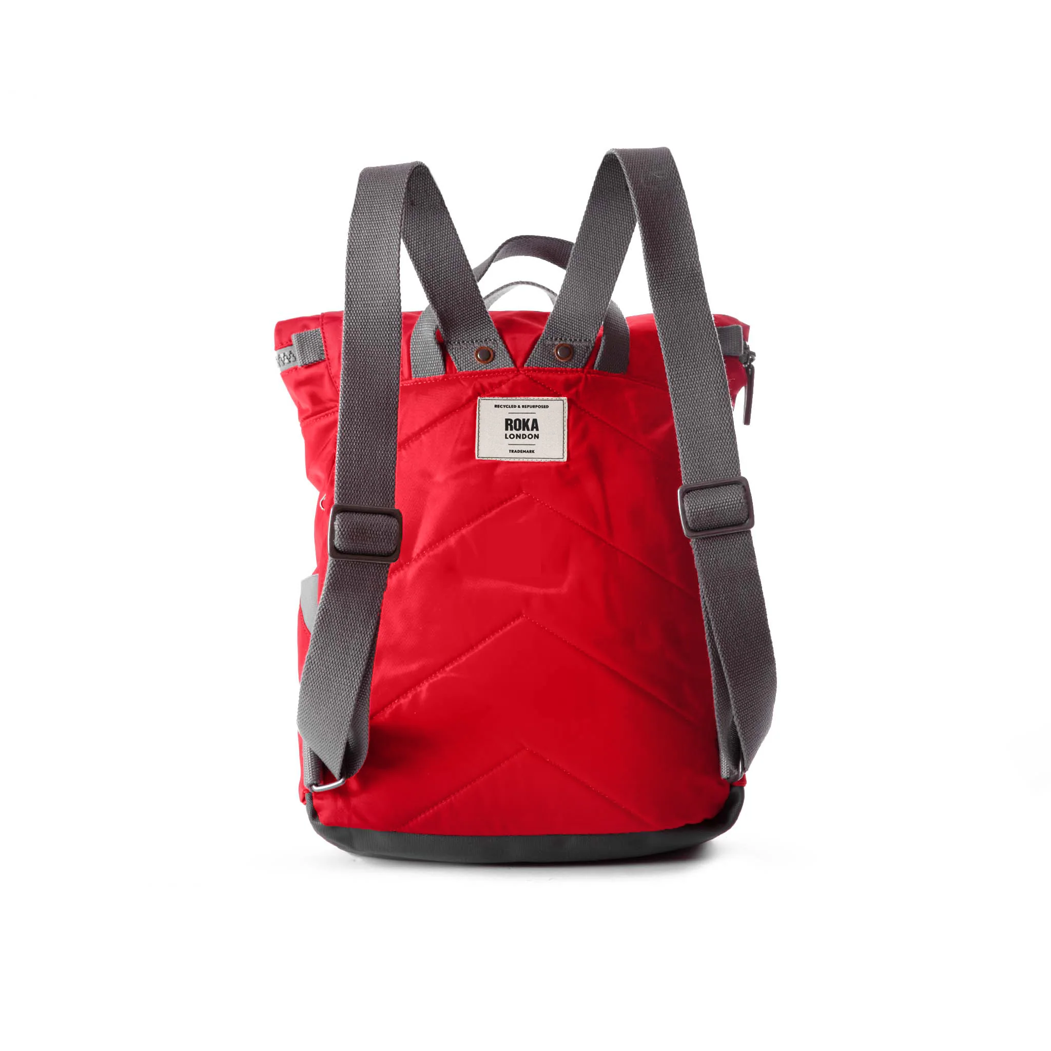Canfield Roll Top Backpack in Cranberry - Image 3