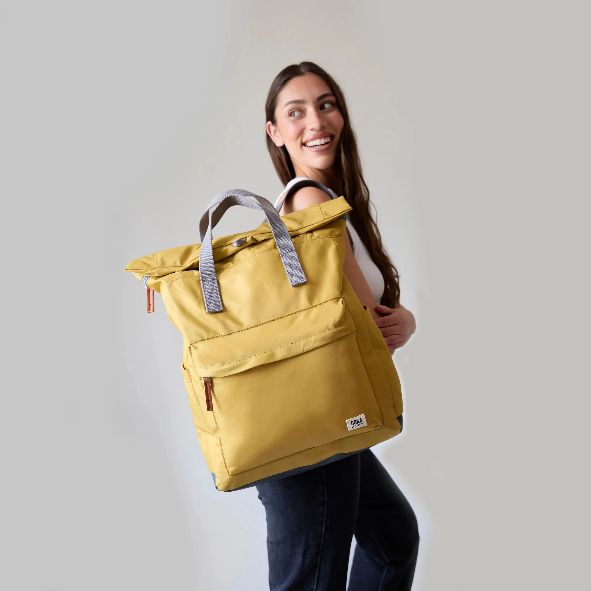 Canfield Roll Top Backpack in Marine - Image 14