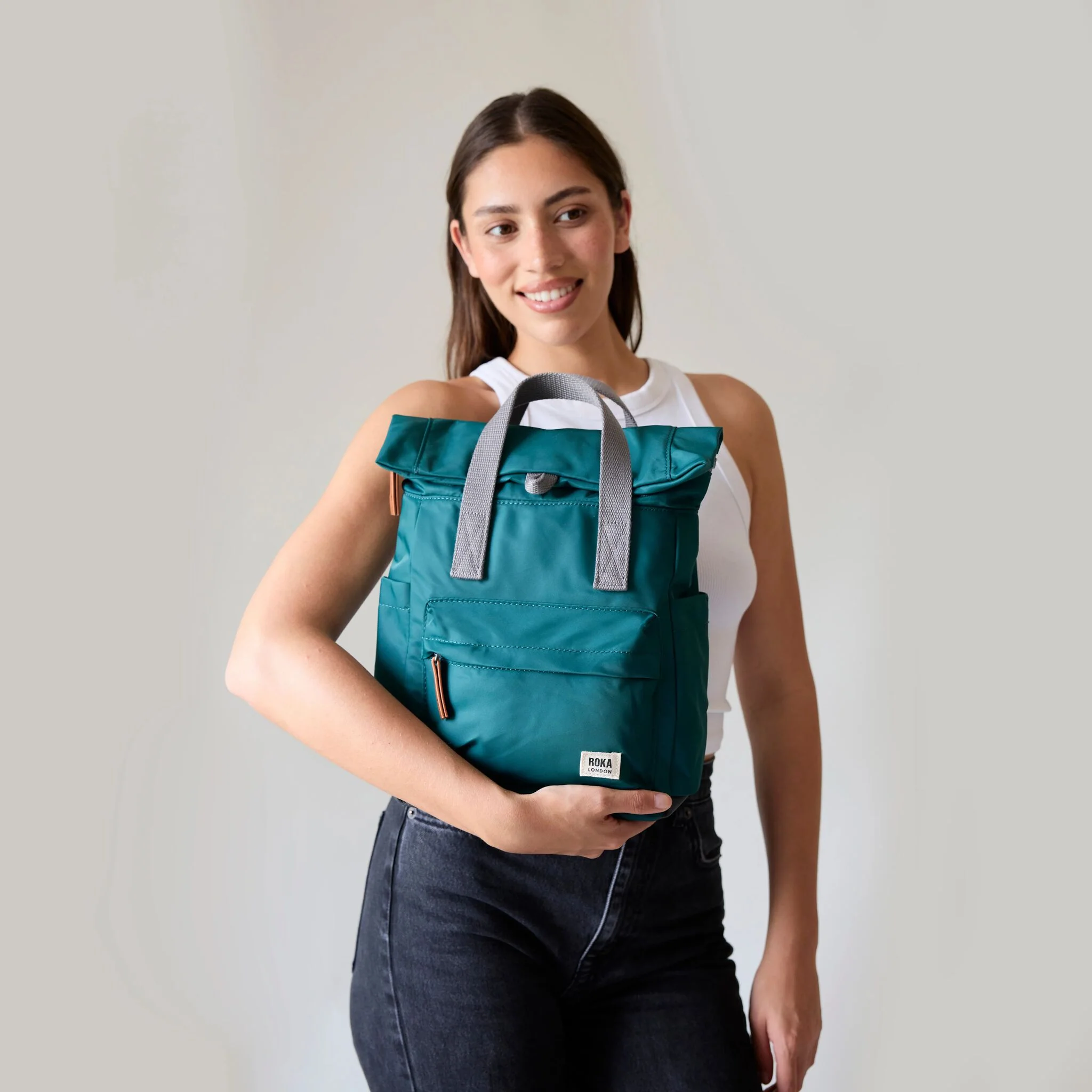 Canfield Roll Top Backpack in Mulberry - Image 8