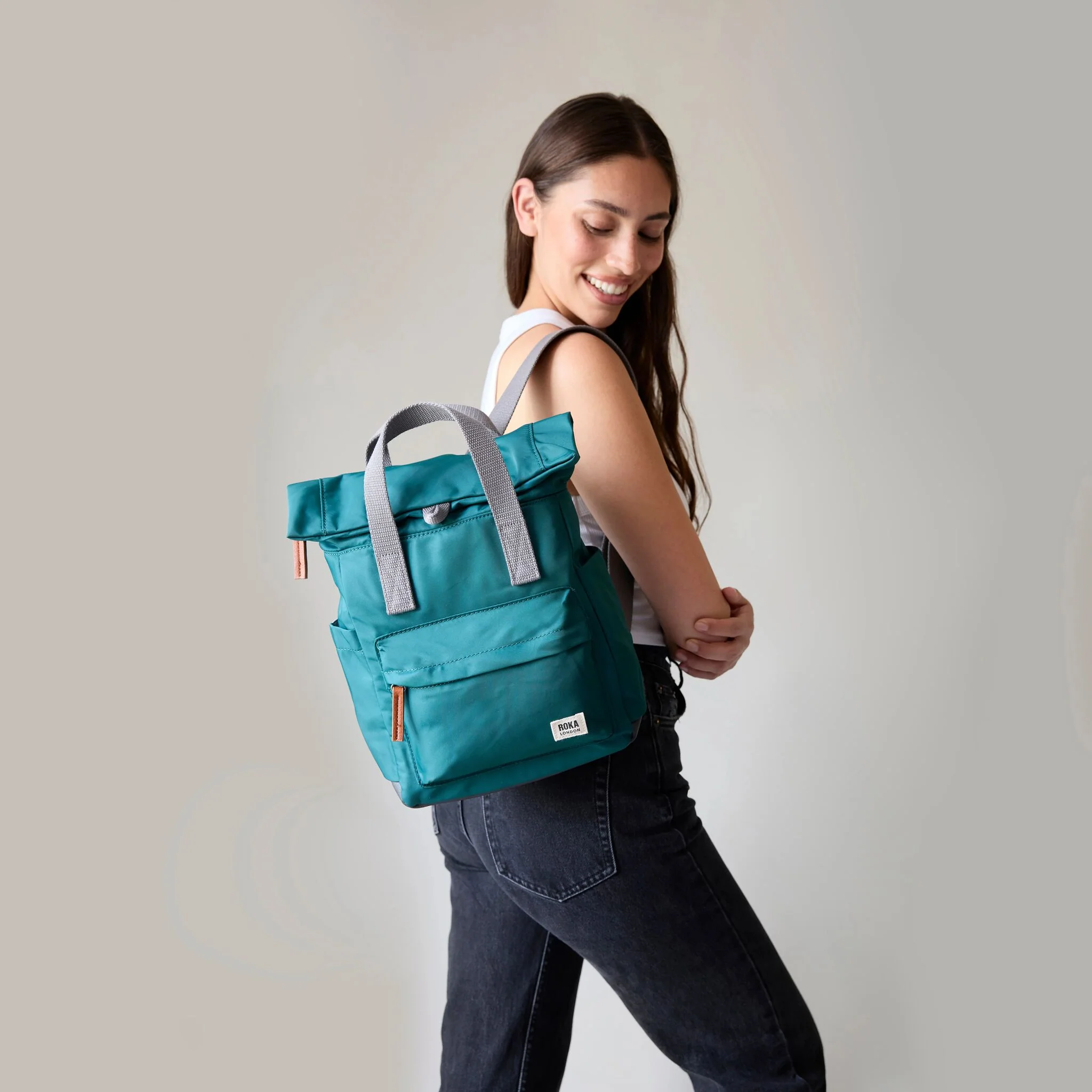 Canfield Roll Top Backpack in Pacific - Image 8