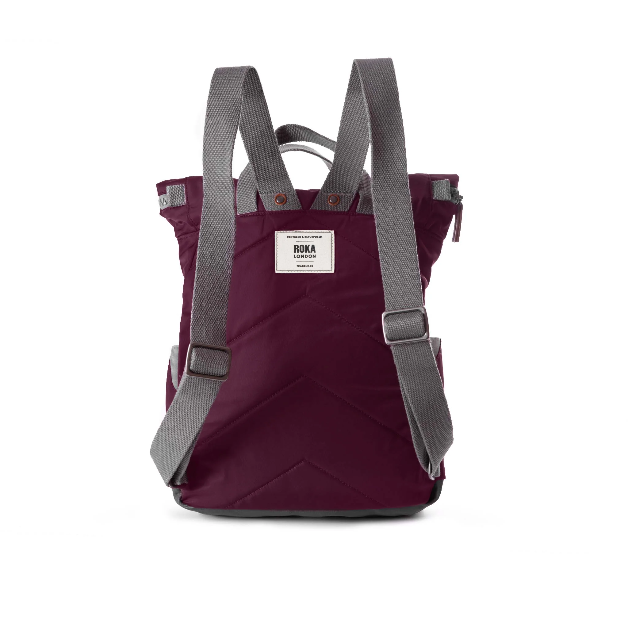 Canfield Roll Top Backpack in Plum - Image 3