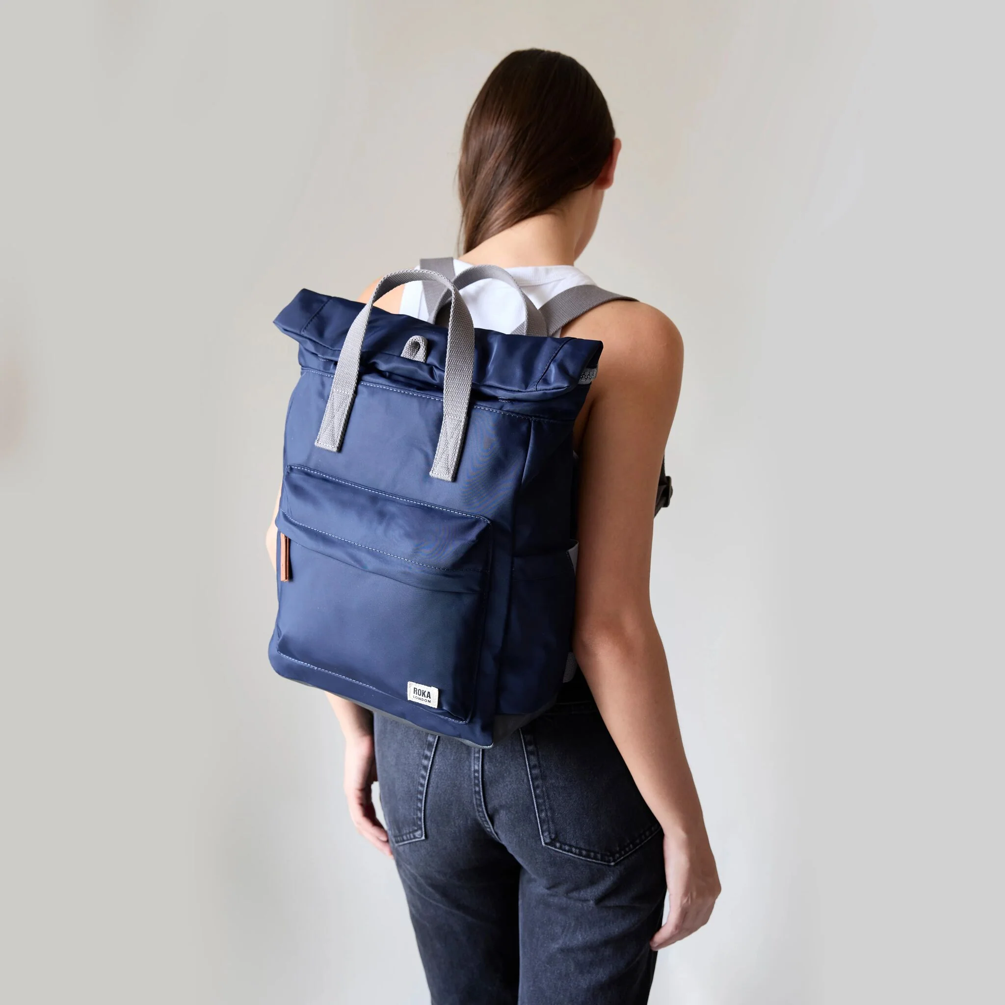 Canfield Roll Top Backpack in Smoke - Image 8