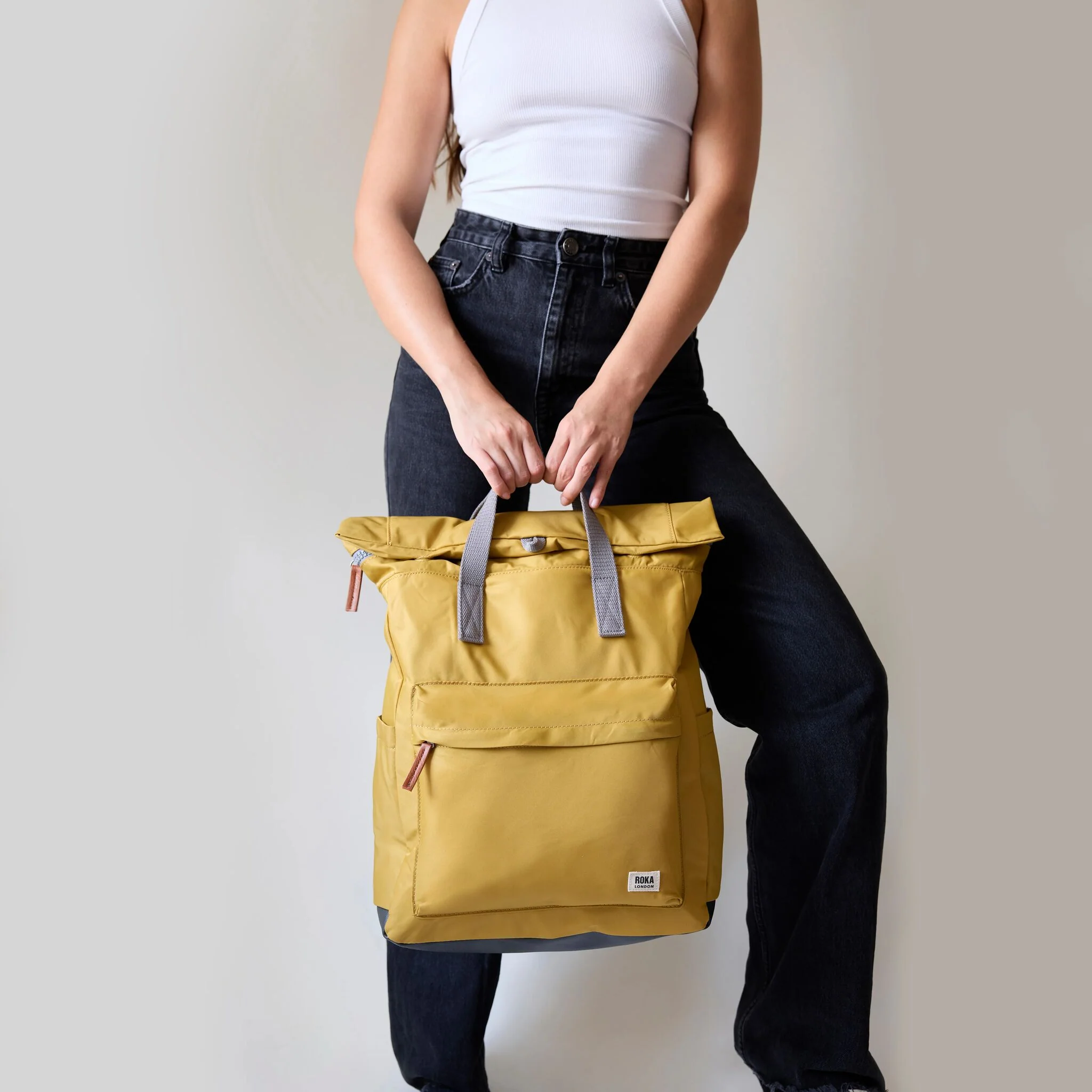 Canfield Roll Top Backpack in Teal - Image 14