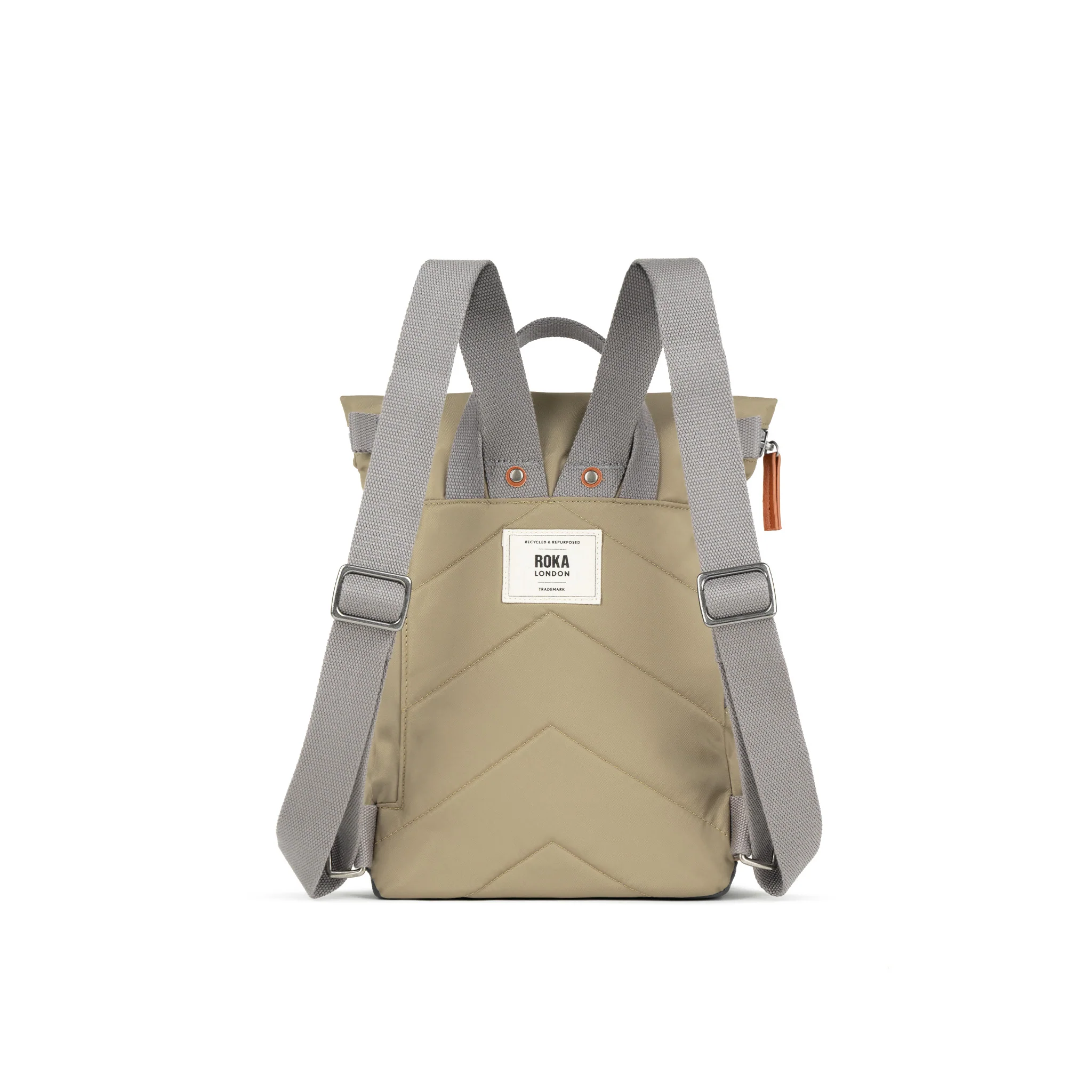 Canfield Roll Top Backpack in Taupe - Image 10