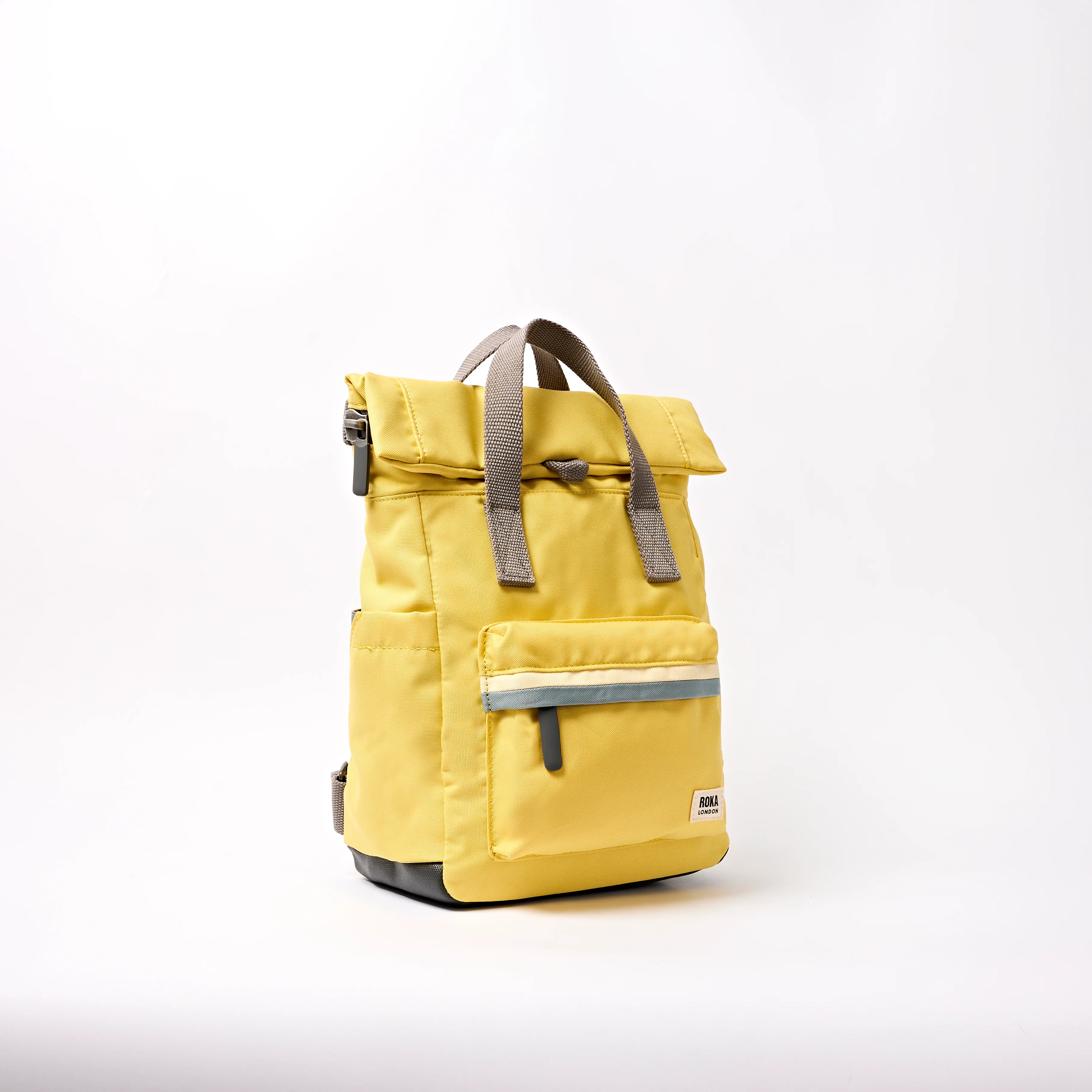 Canfield Roll Top Backpack in Lemonade Stripe - Image 3