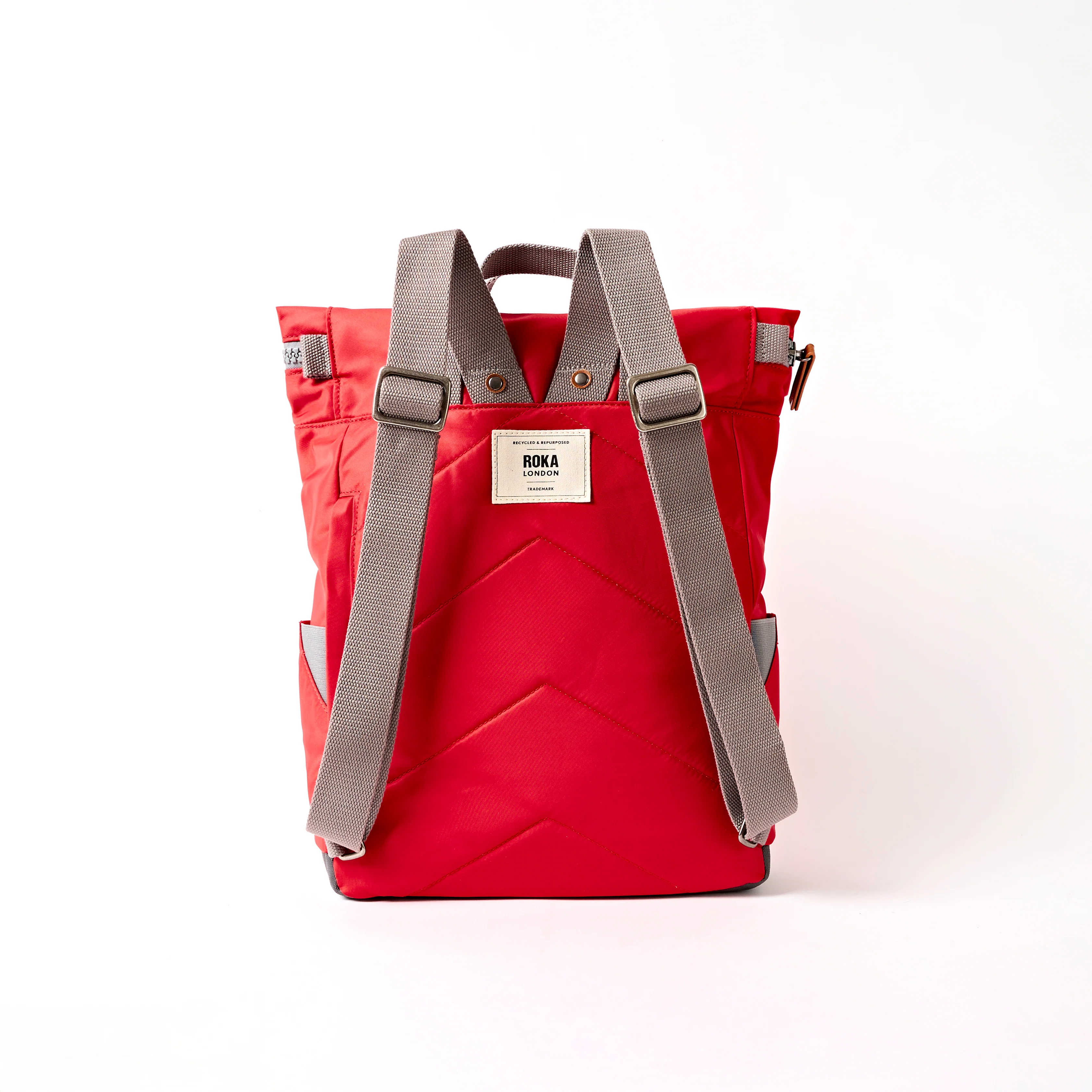 Canfield Roll Top Backpack in Scarlet - Image 3
