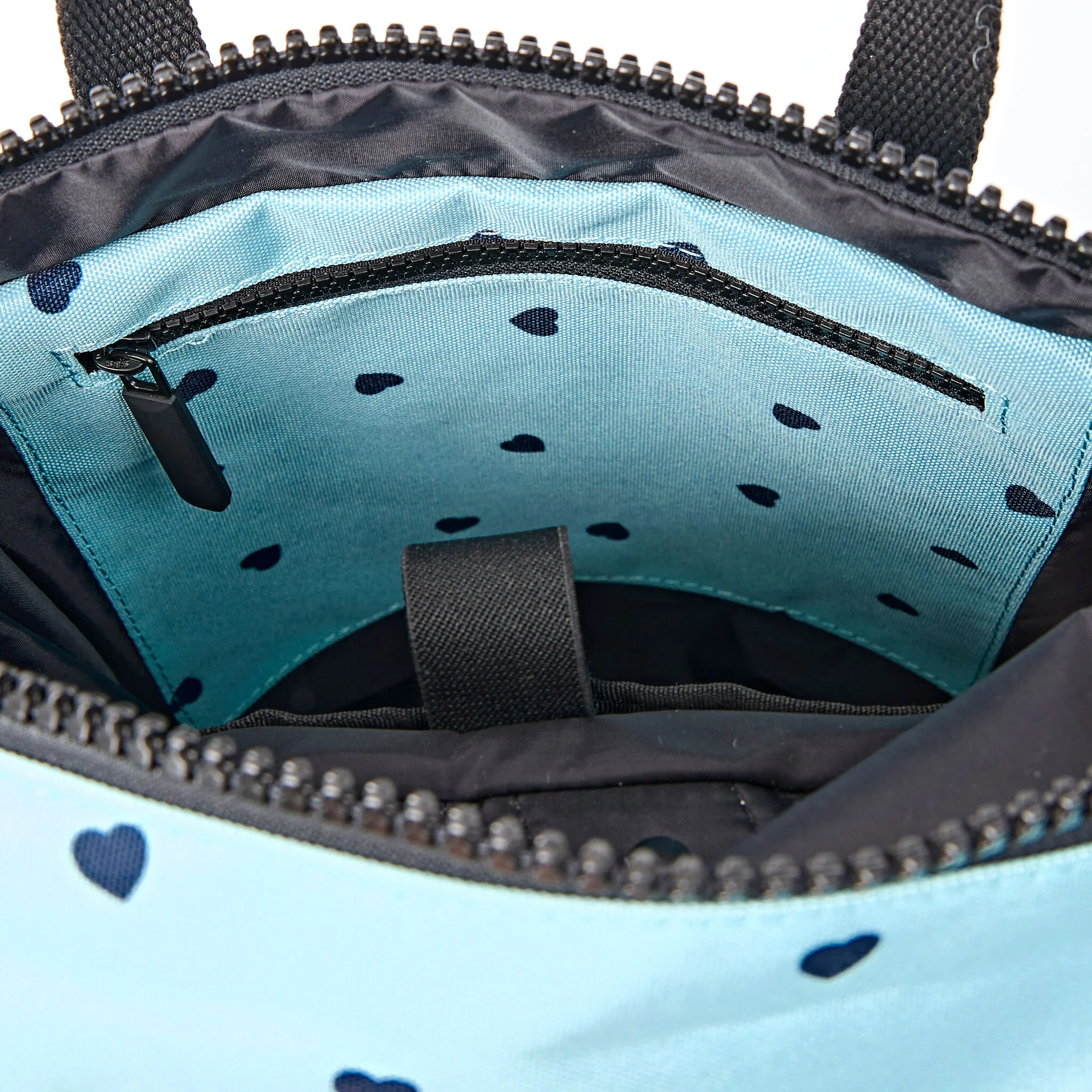 Canfield Roll Top Backpack in Heart Print - Image 12