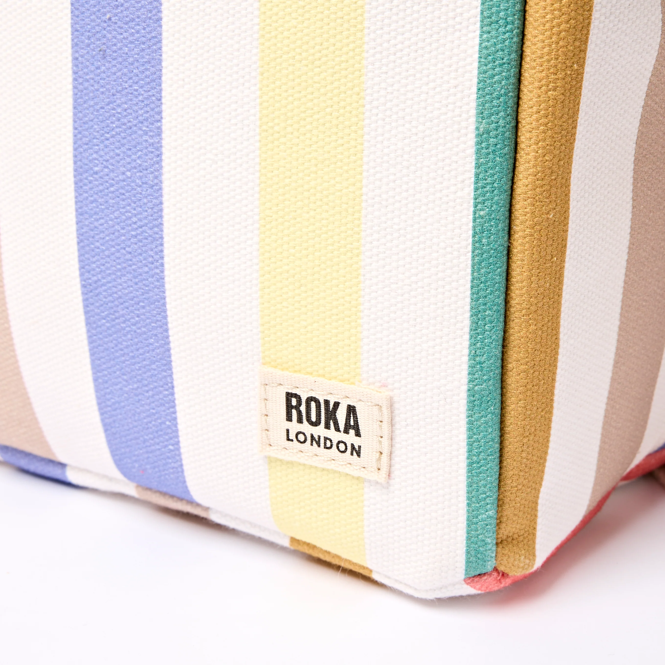 Hampstead Lunch Bag in Pastel Multi Stripe - Image 7