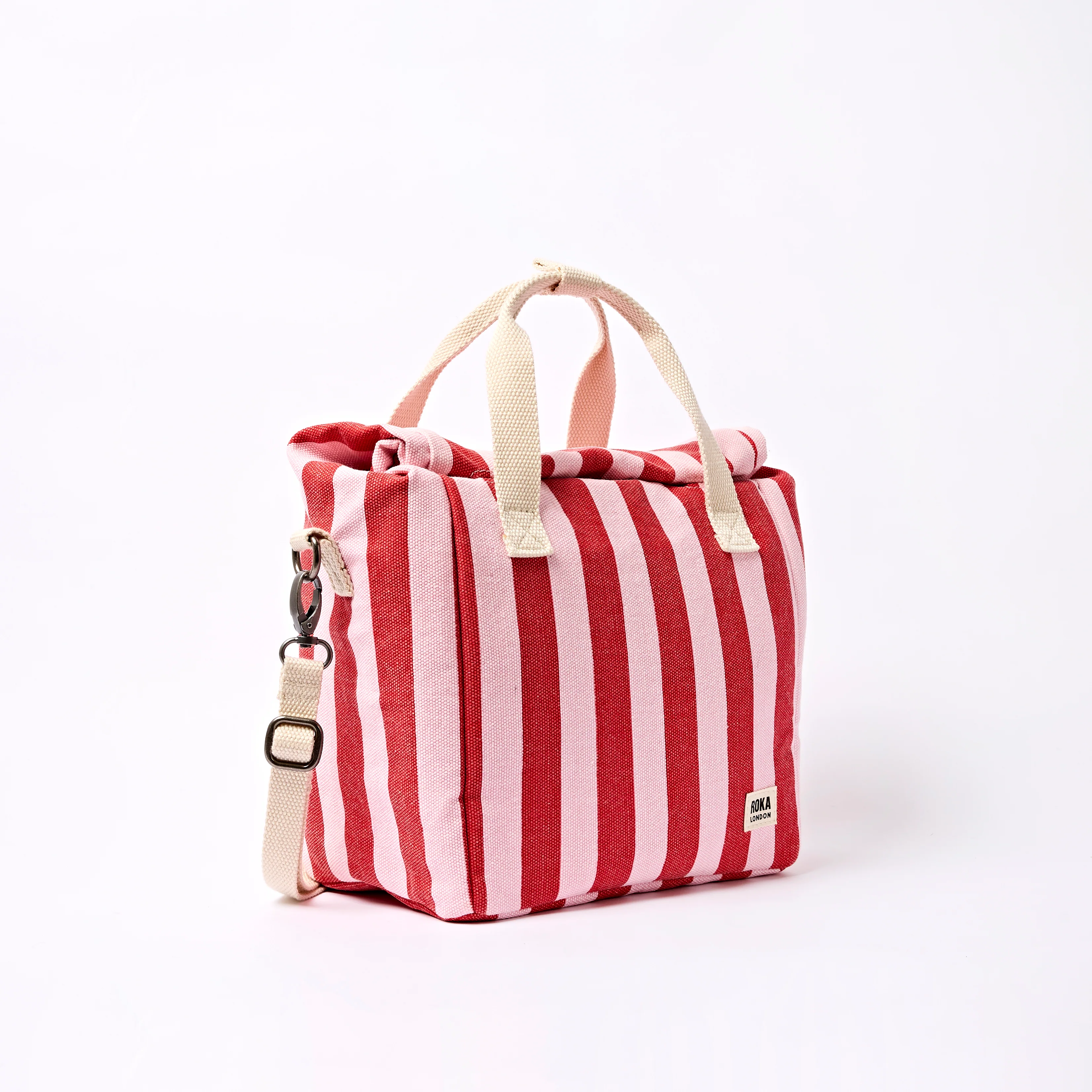 Hampstead Lunch Bag in Strawberry Stripe - Image 3