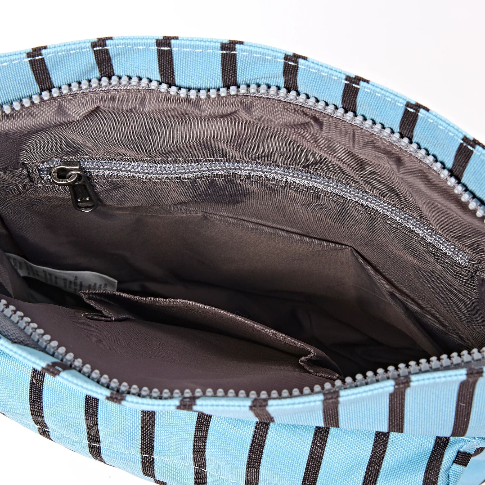 Kennington Crossbody Bag in Blue Stripe - Image 6