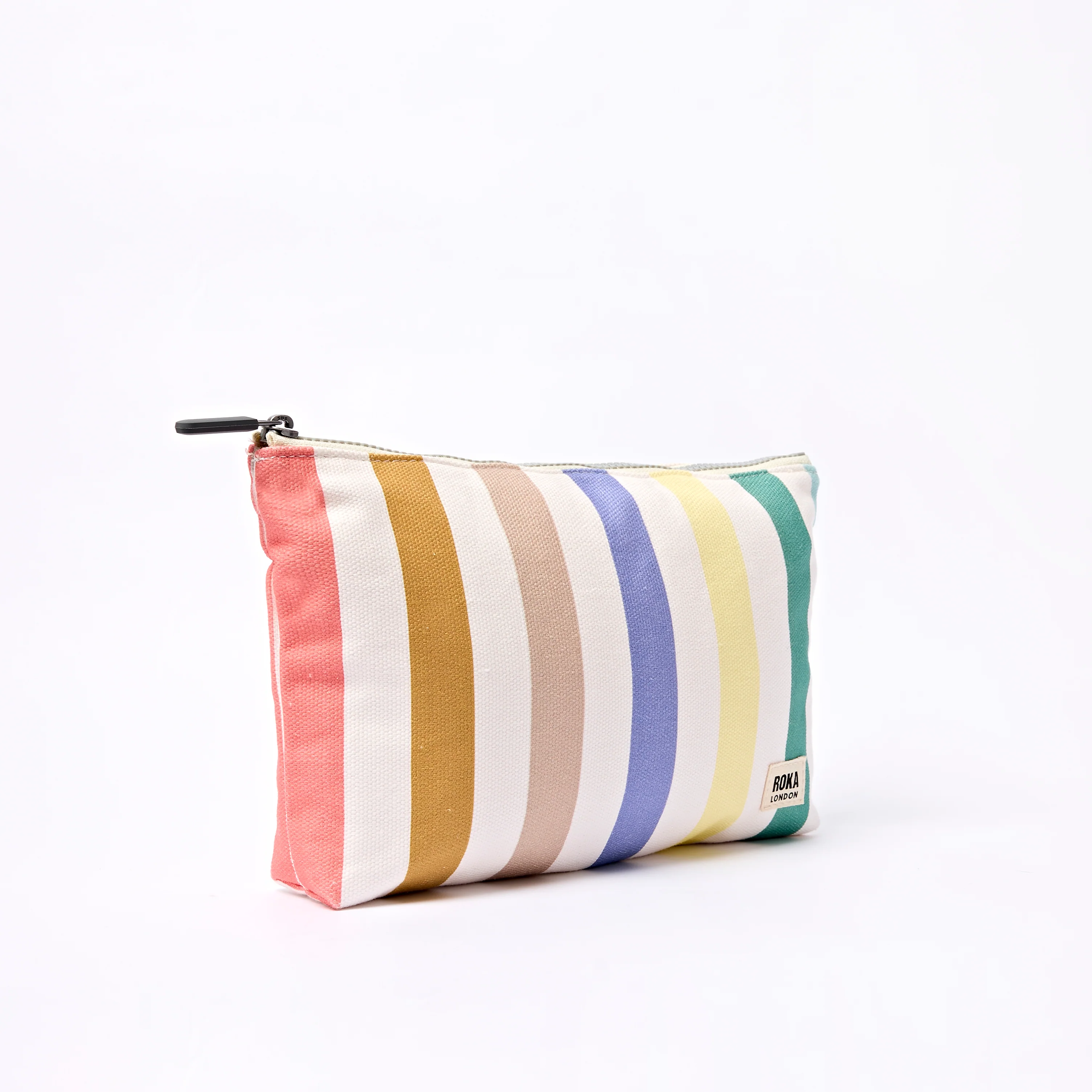 Maida Vale Pouch in Pastel Multi Stripe - Image 3