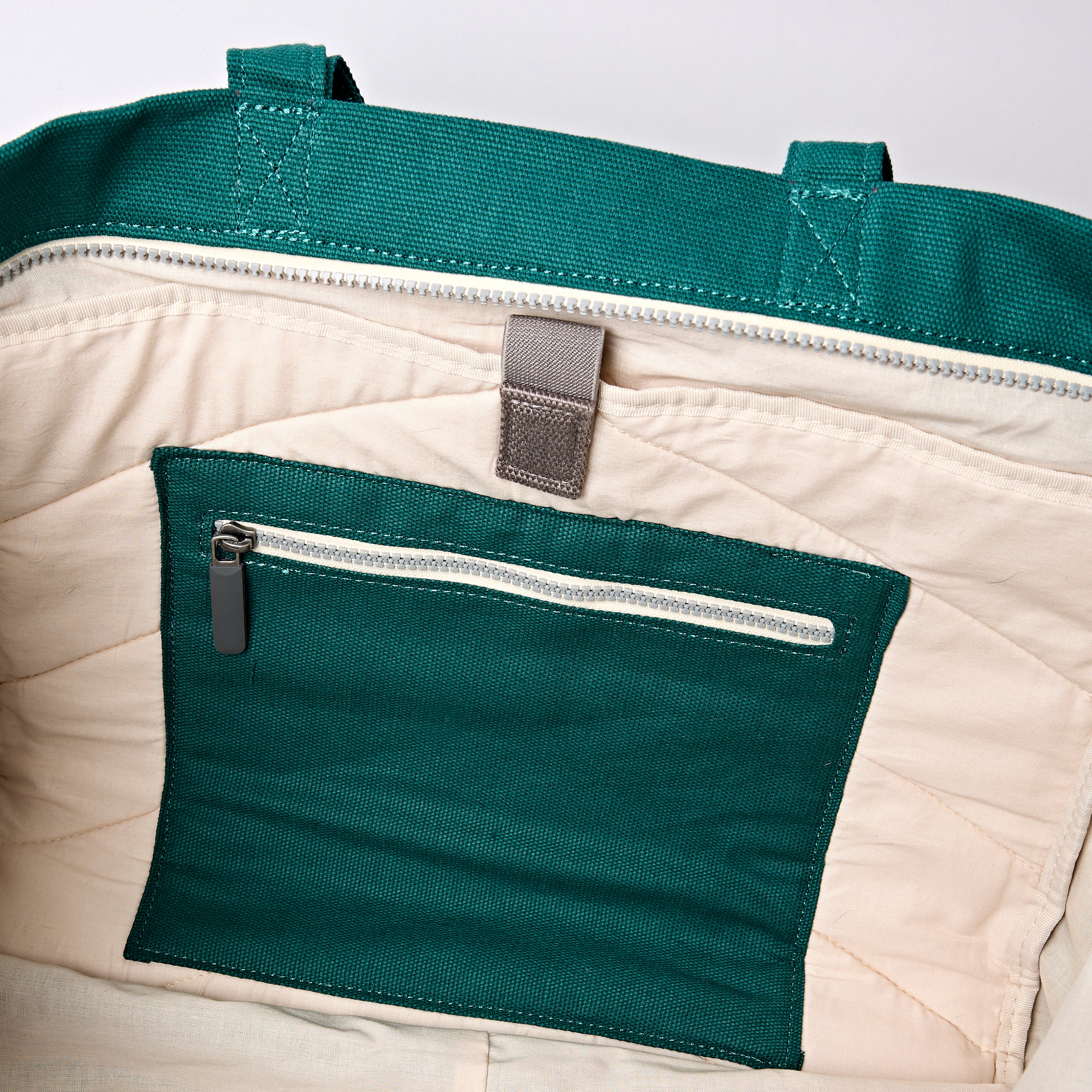 Marylebone Tote Bag in Teal - Image 4