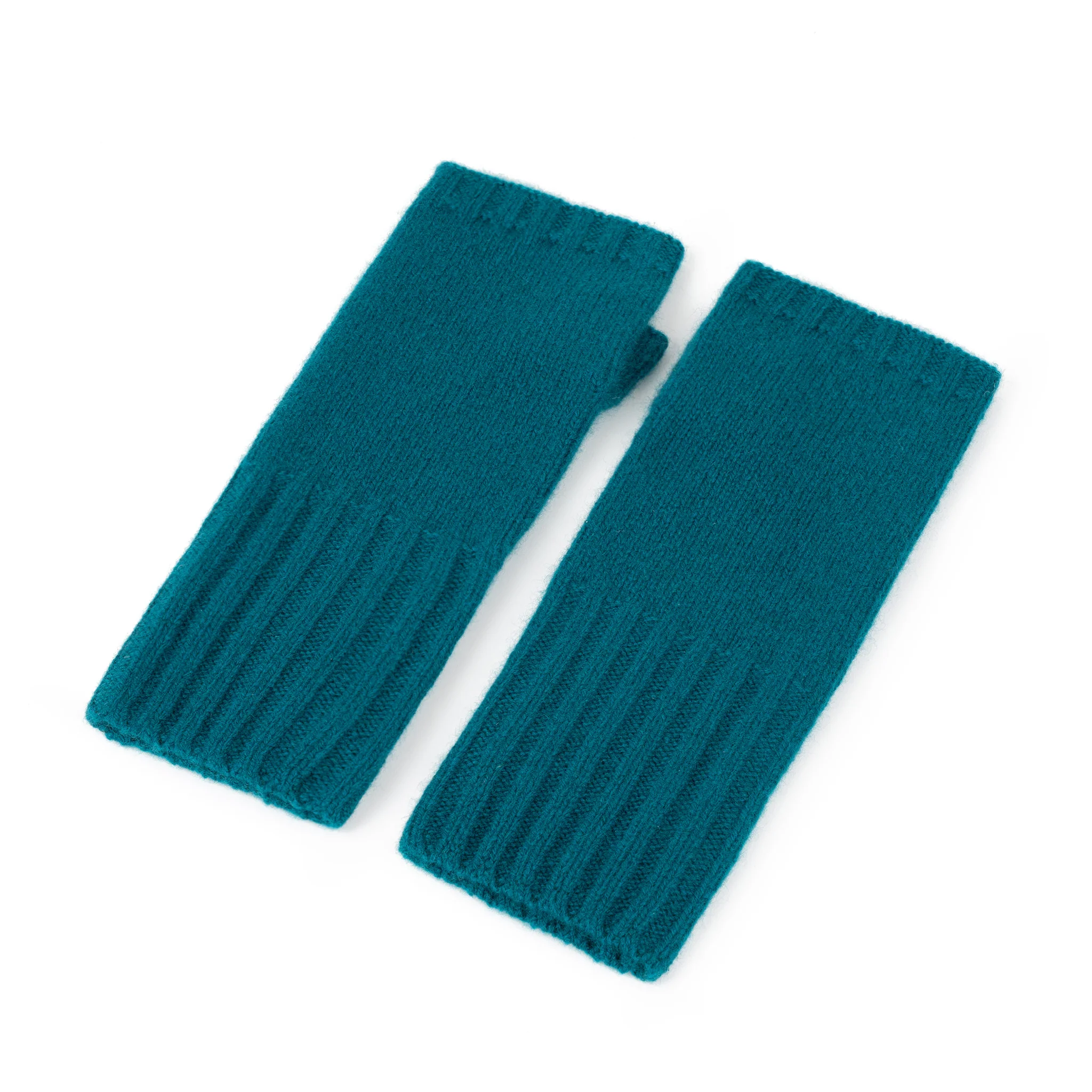 Metropolitan Cashmere Gloves in Teal - Image 3