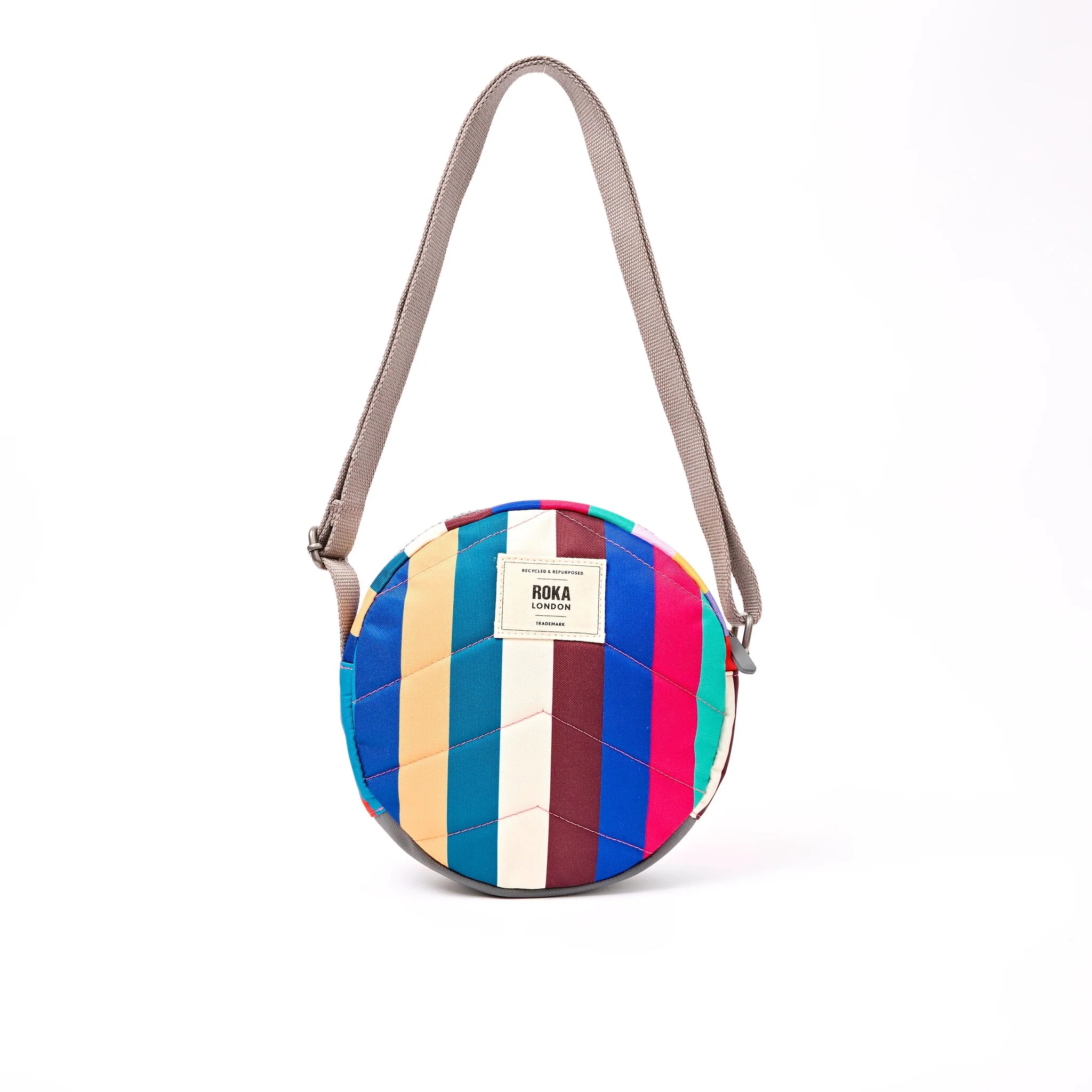 Paddington Crossbody Bag in Wide Multi Stripe - Image 8