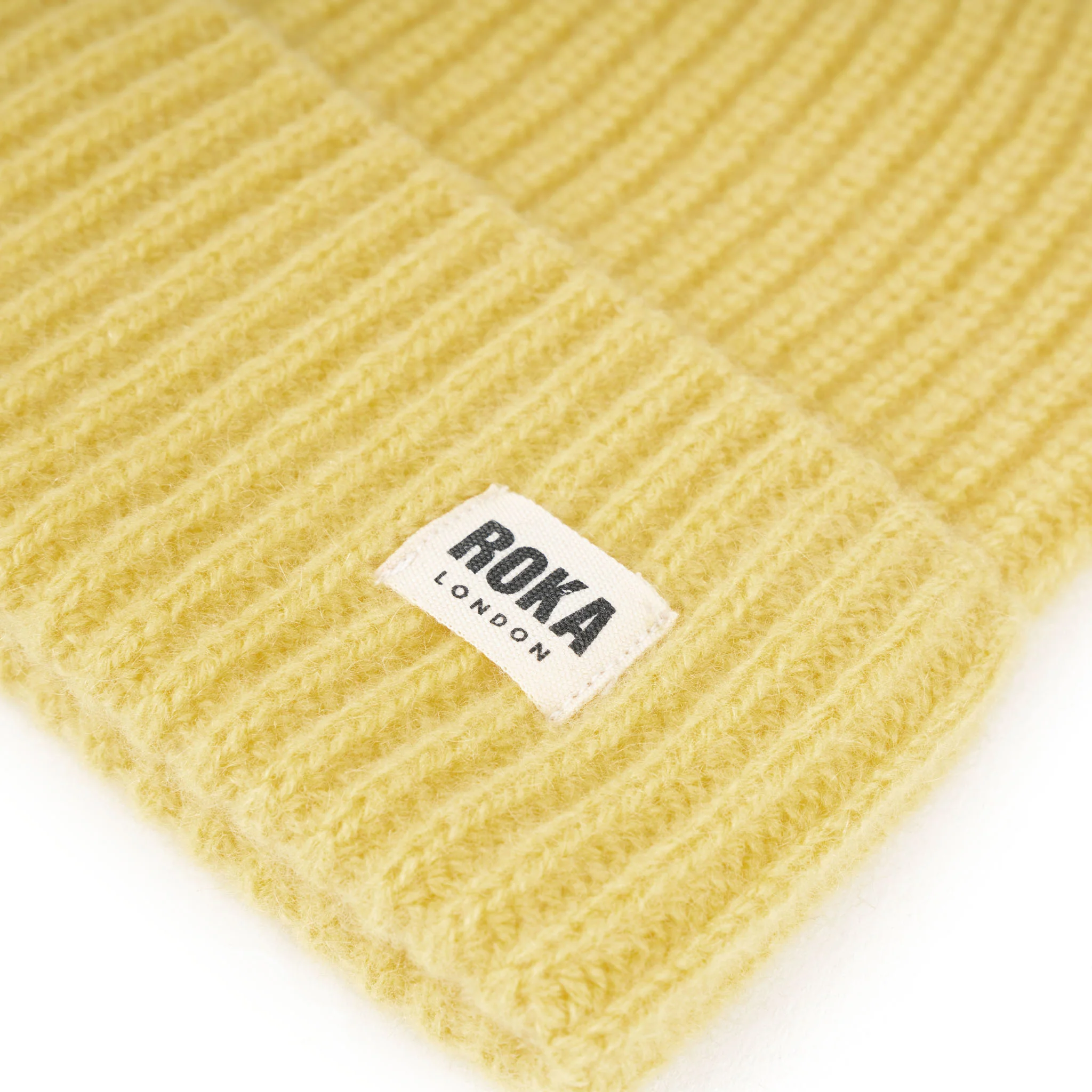 Shard Cashmere Beanie Hat in Ray Flower - Image 3