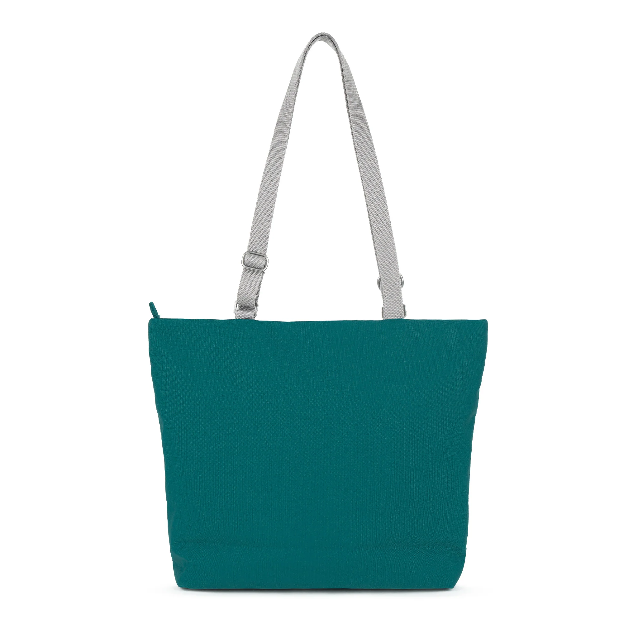 Trafalgar Tote Bag in Teal Recycled Canvas - Image 3