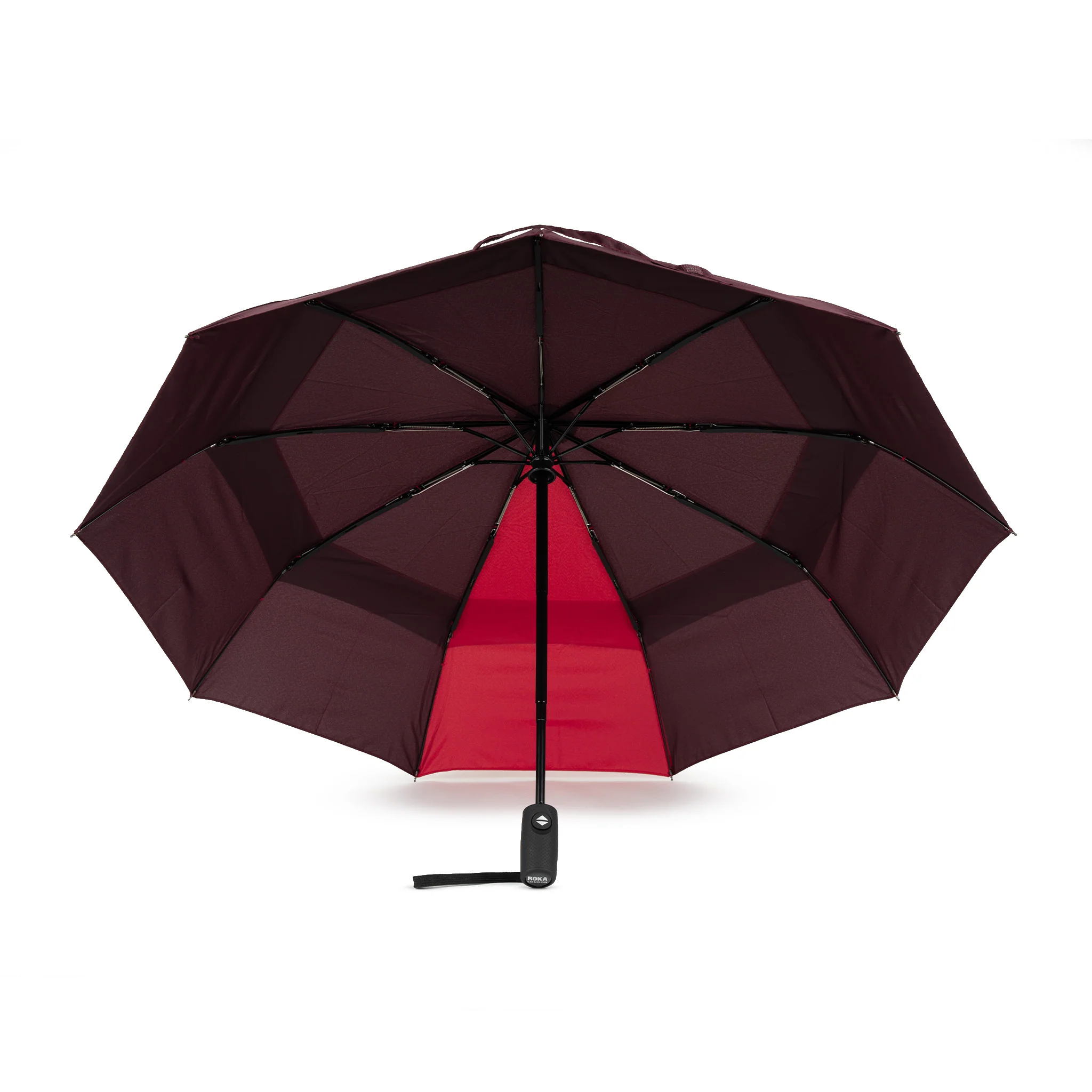 Waterloo Umbrella in Plum/Cranberry - Image 3