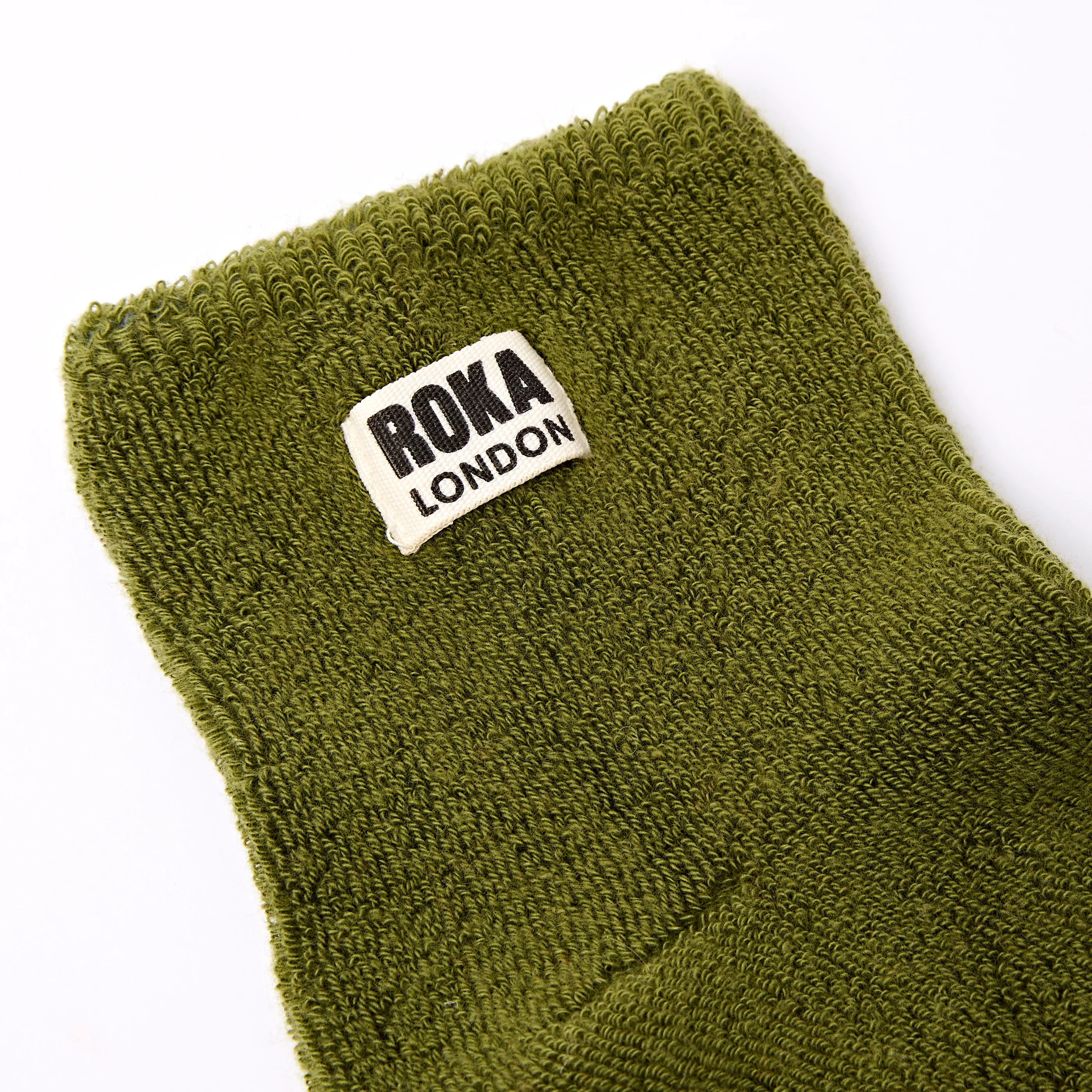 Watford Crop Socks for Women in Avocado - Image 2