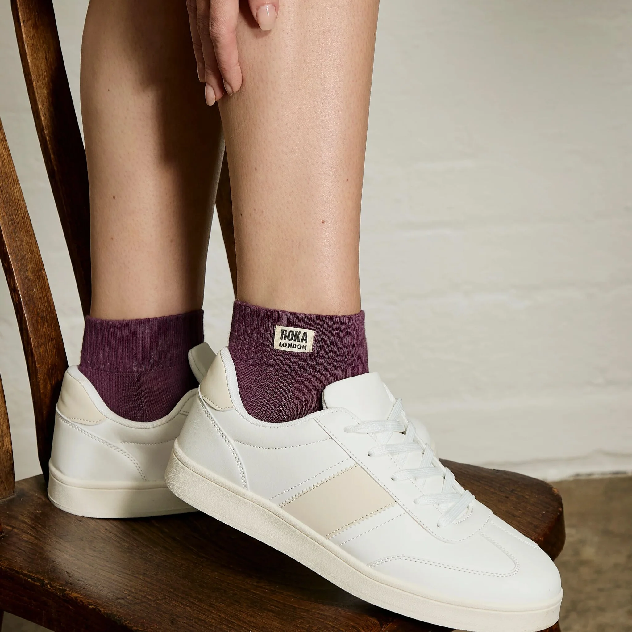 Wembley Ankle Socks for Women in Berry - Image 4