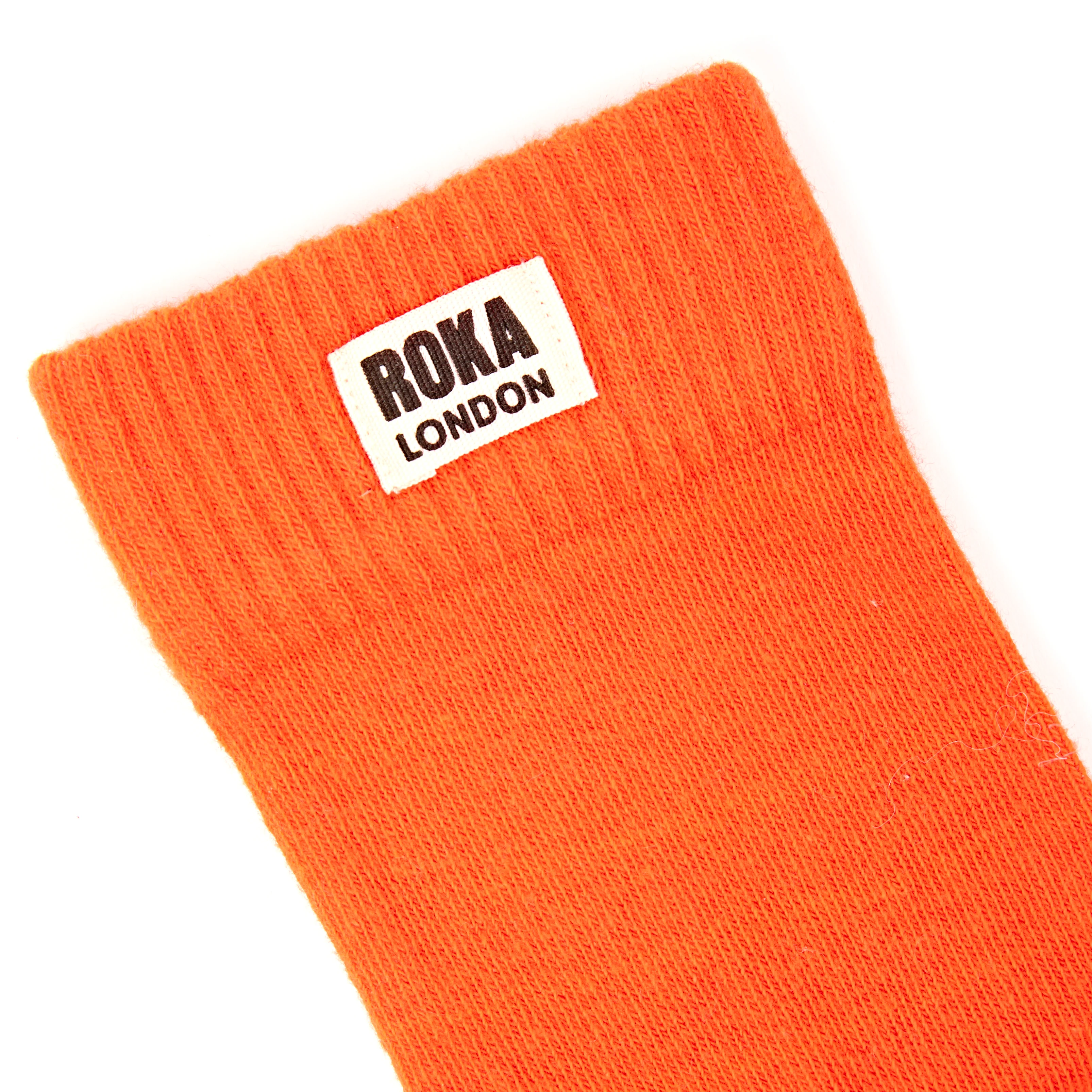 Wimbledon Crew Socks for Women in Jaffa Orange - Image 2