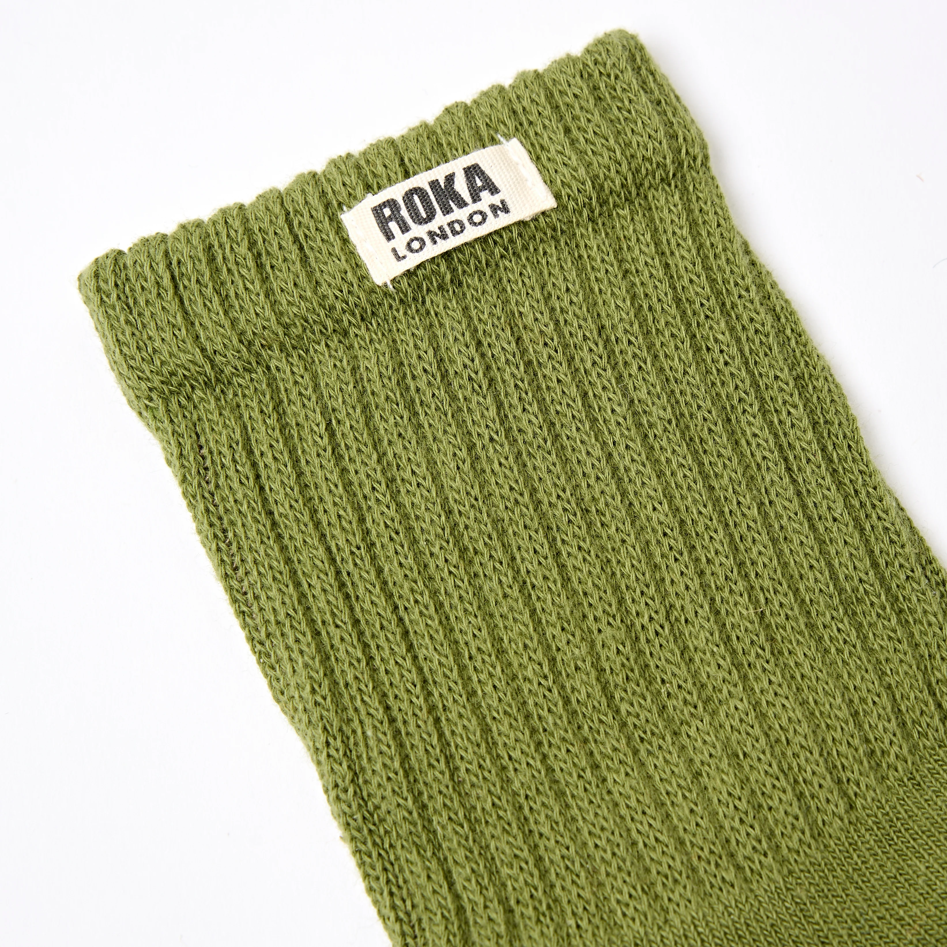 Windsor Crew Socks for Women in Avocado - Image 2